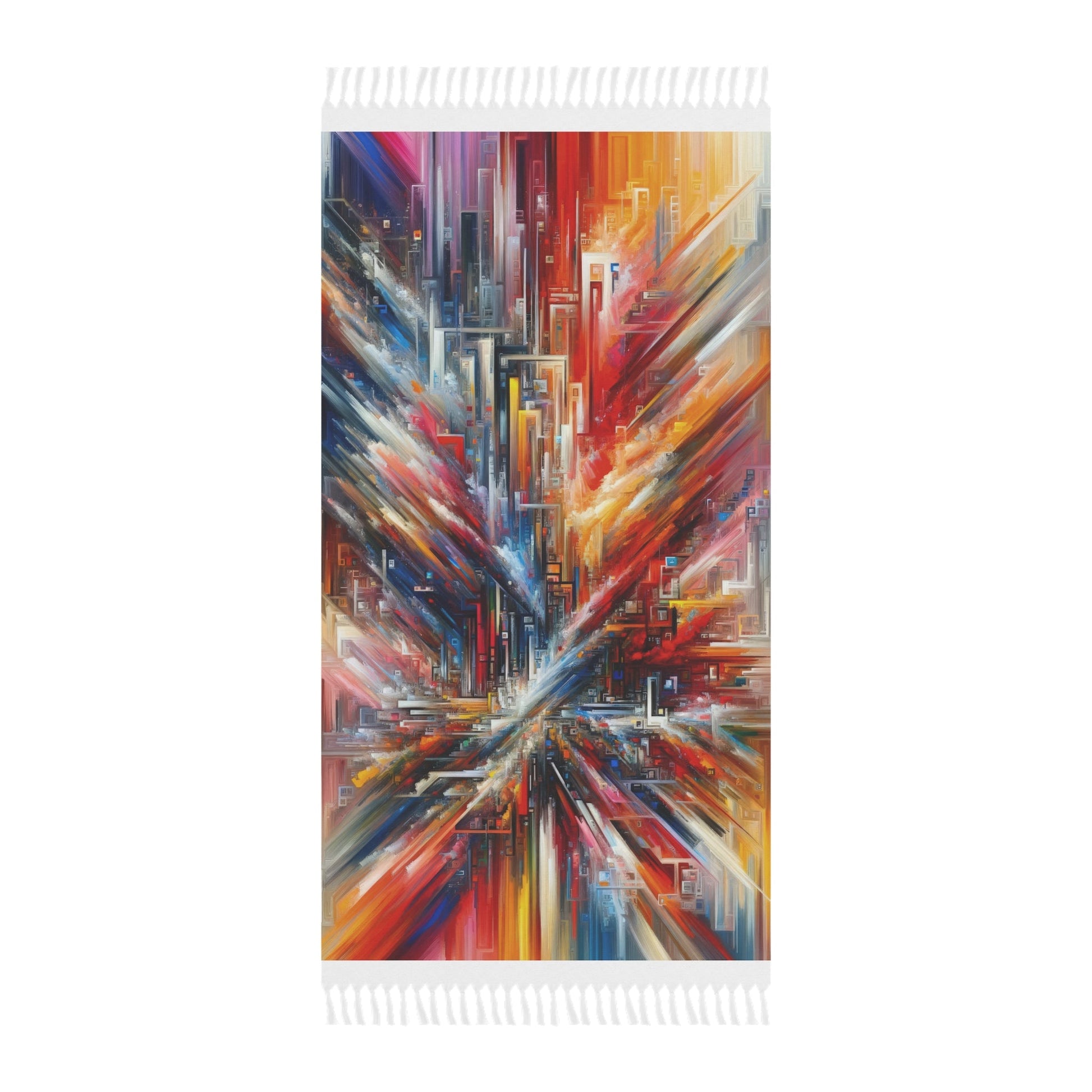 Digital Chaos Symphony Boho Beach Cloth - ATUH.ART