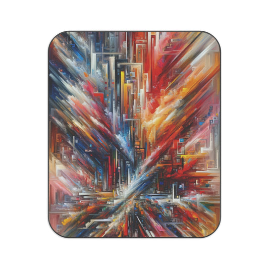 Digital Chaos Symphony Picnic Blanket - ATUH.ART