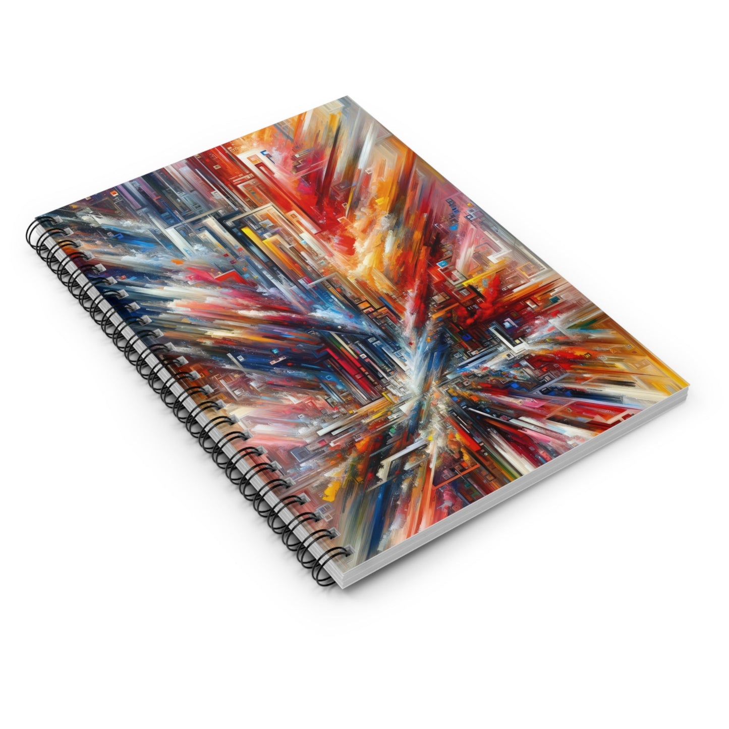 Digital Chaos Symphony Spiral Notebook - Ruled Line - ATUH.ART