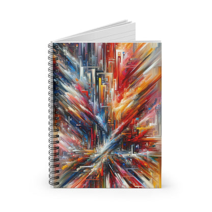 Digital Chaos Symphony Spiral Notebook - Ruled Line - ATUH.ART