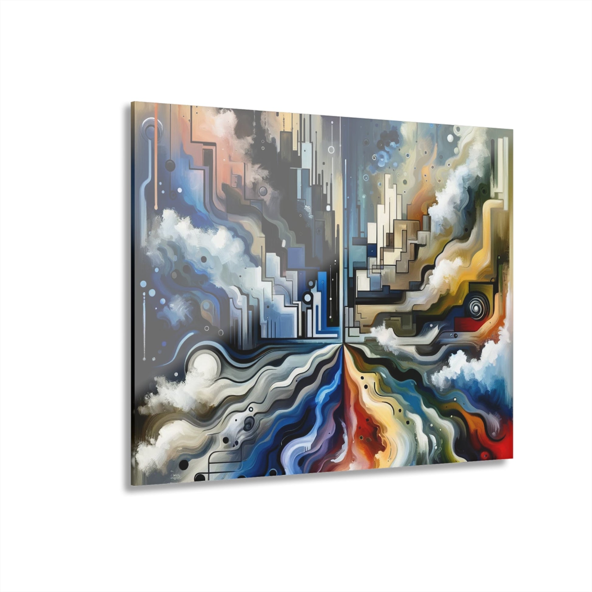 Digital Divide Navigation Acrylic Prints (French Cleat Hanging) - ATUH.ART