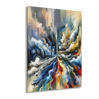 Digital Divide Navigation Acrylic Prints (French Cleat Hanging) - ATUH.ART