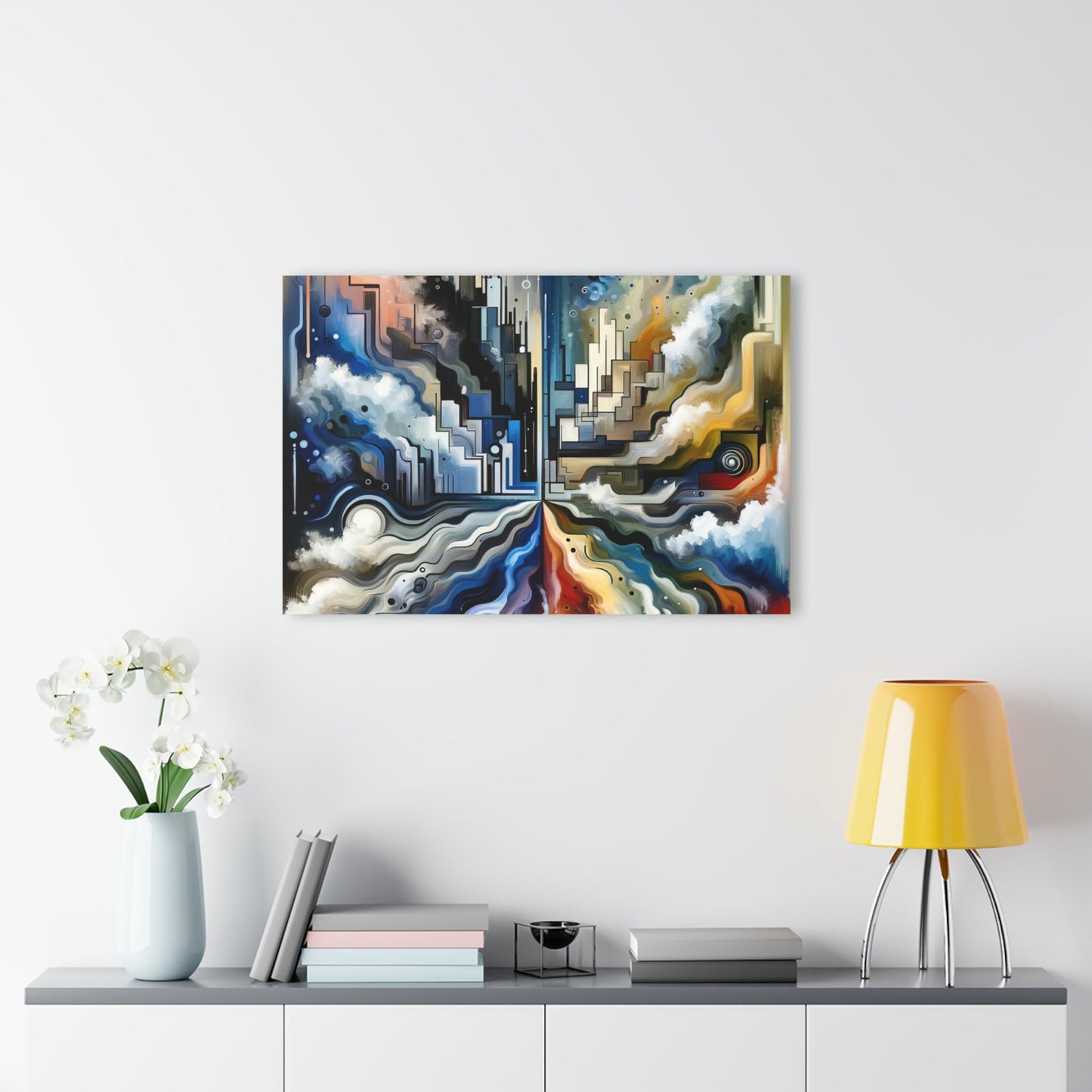 Digital Divide Navigation Acrylic Prints (French Cleat Hanging) - ATUH.ART