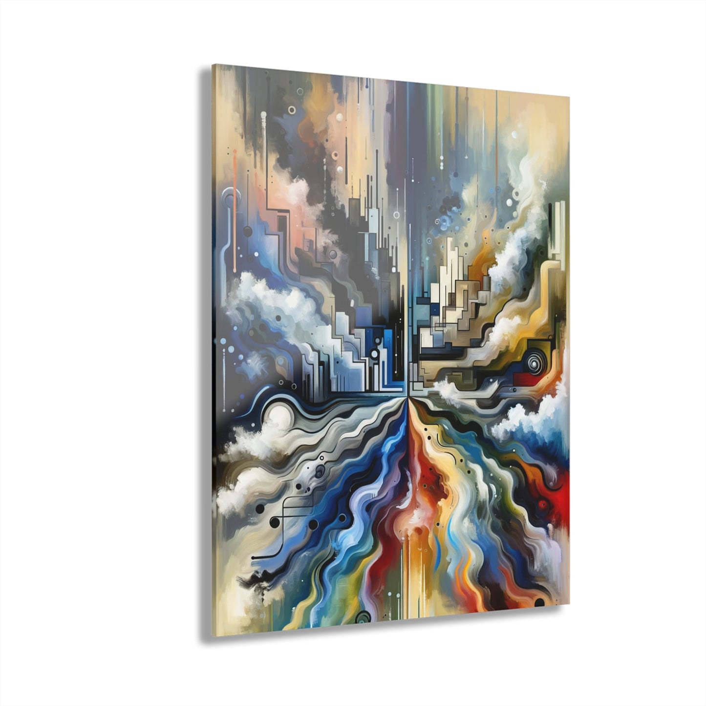 Digital Divide Navigation Acrylic Prints (French Cleat Hanging) - ATUH.ART
