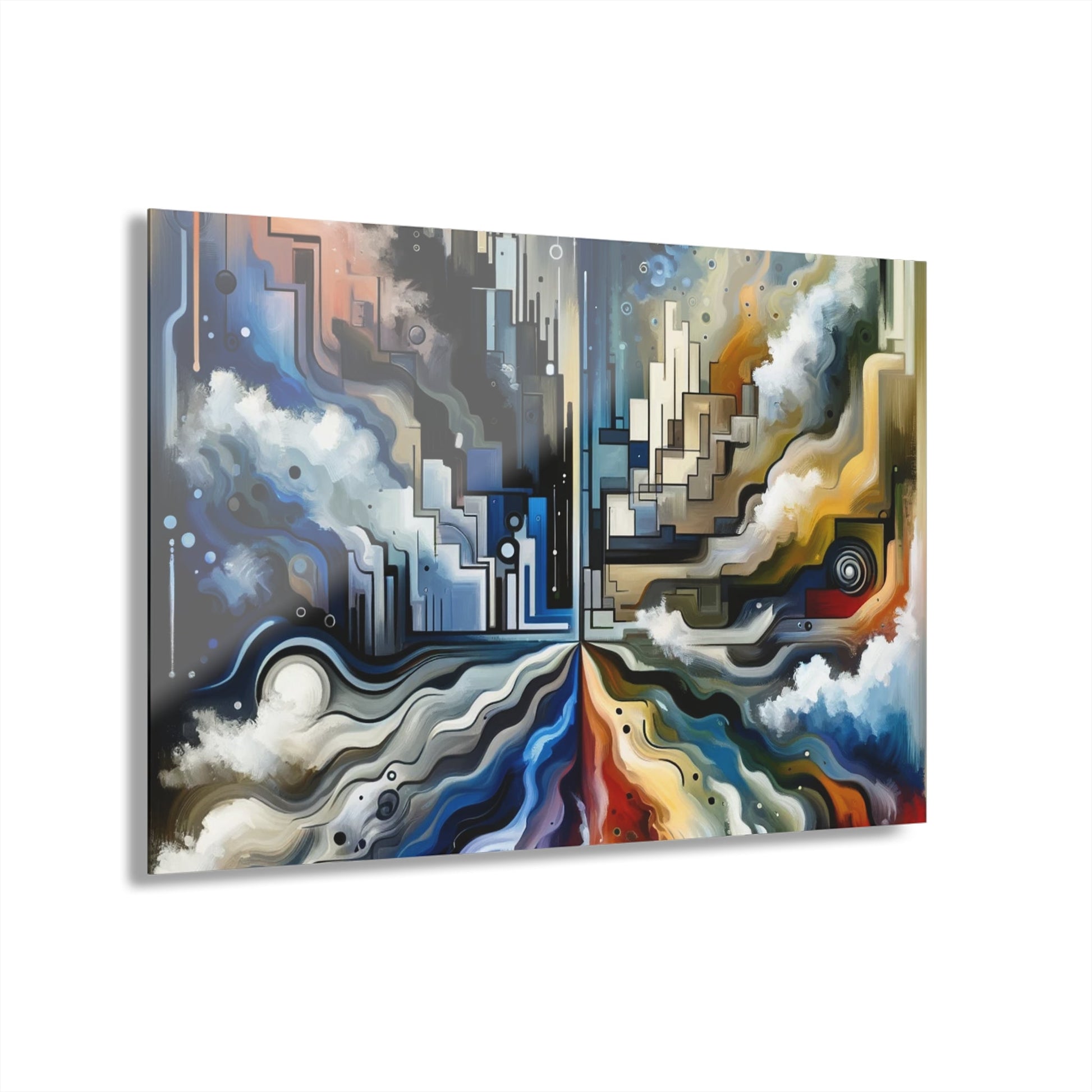 Digital Divide Navigation Acrylic Prints (French Cleat Hanging) - ATUH.ART