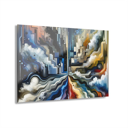 Digital Divide Navigation Acrylic Prints (French Cleat Hanging) - ATUH.ART