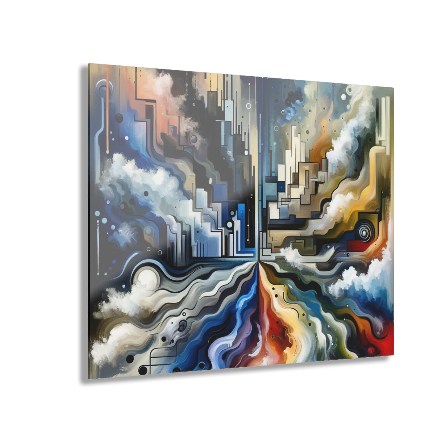 Digital Divide Navigation Acrylic Prints (French Cleat Hanging) - ATUH.ART