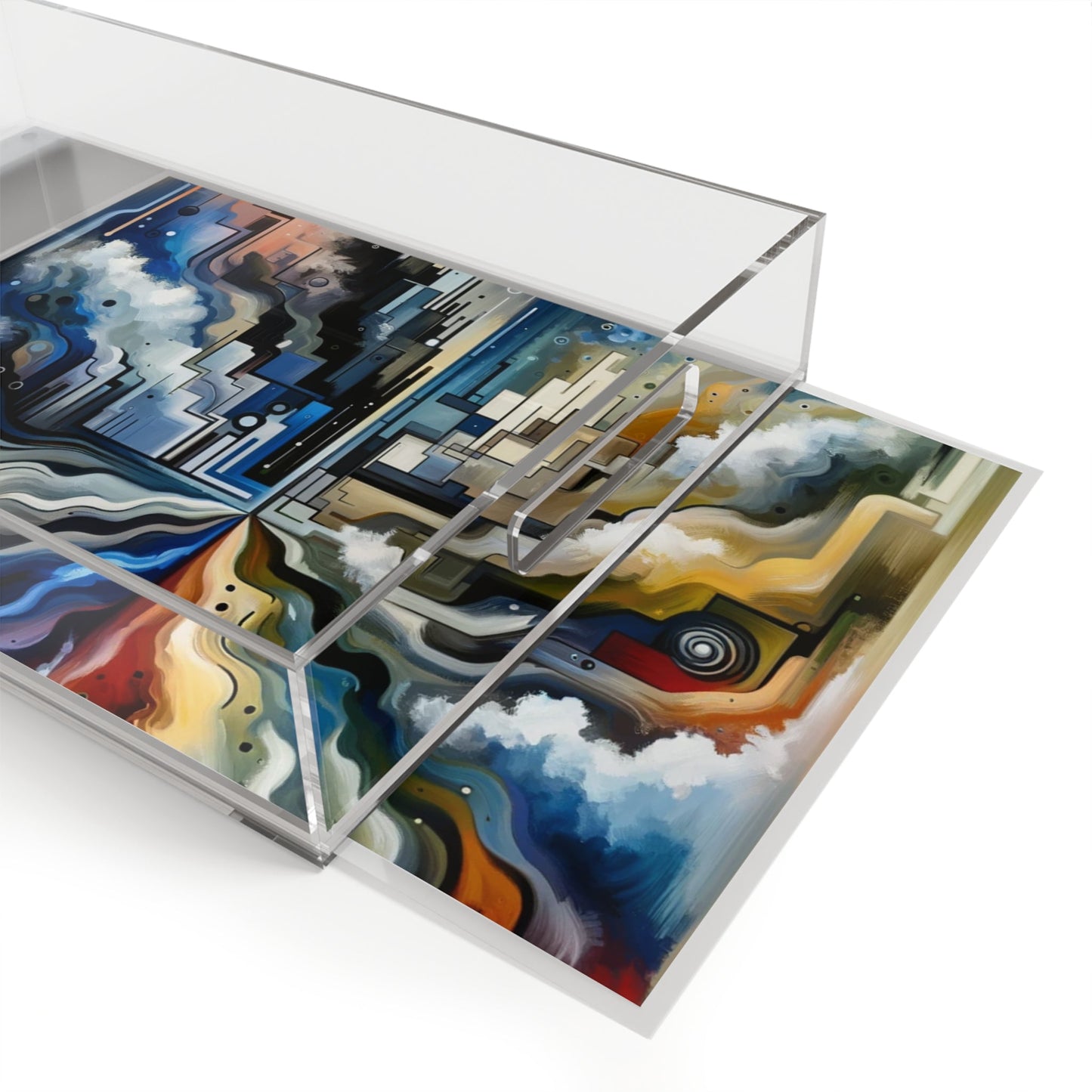 Digital Divide Navigation Acrylic Serving Tray - ATUH.ART