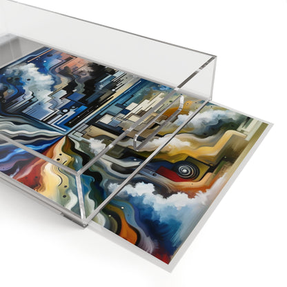 Digital Divide Navigation Acrylic Serving Tray - ATUH.ART
