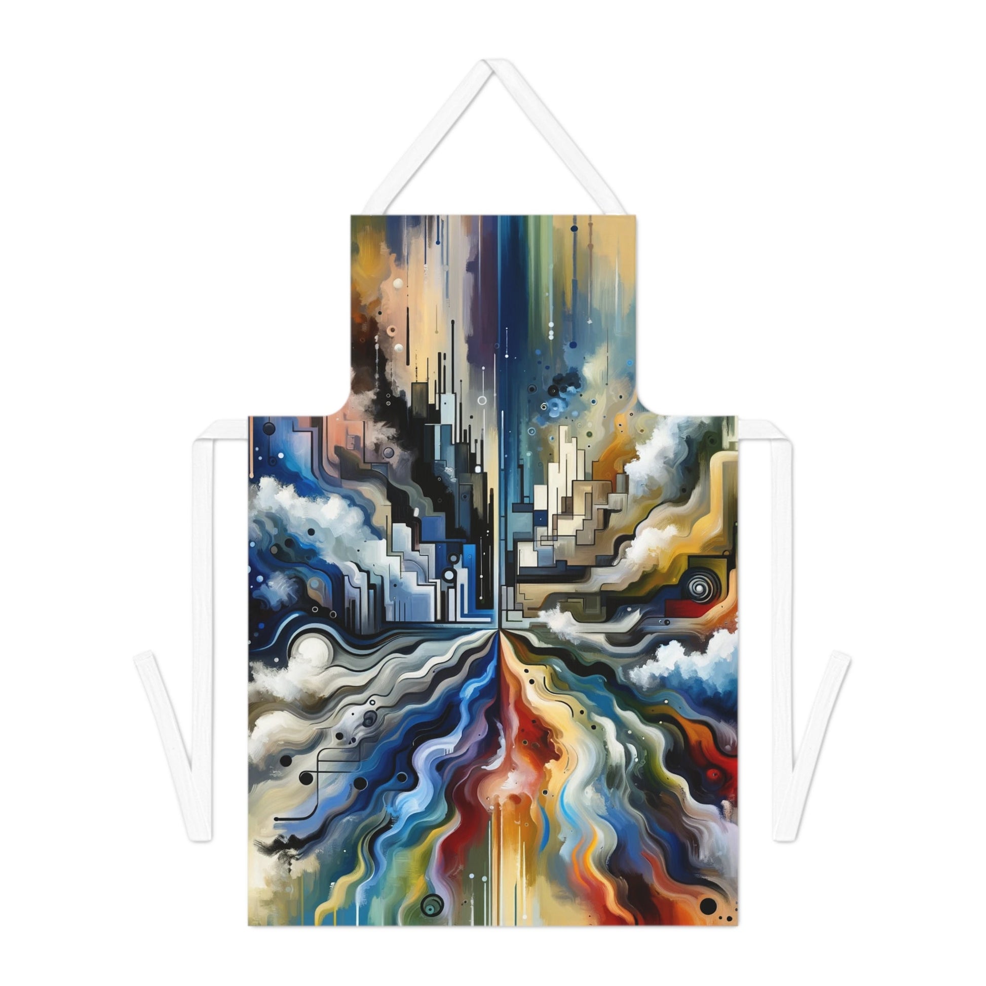 Digital Divide Navigation Adult Apron (AOP) - ATUH.ART