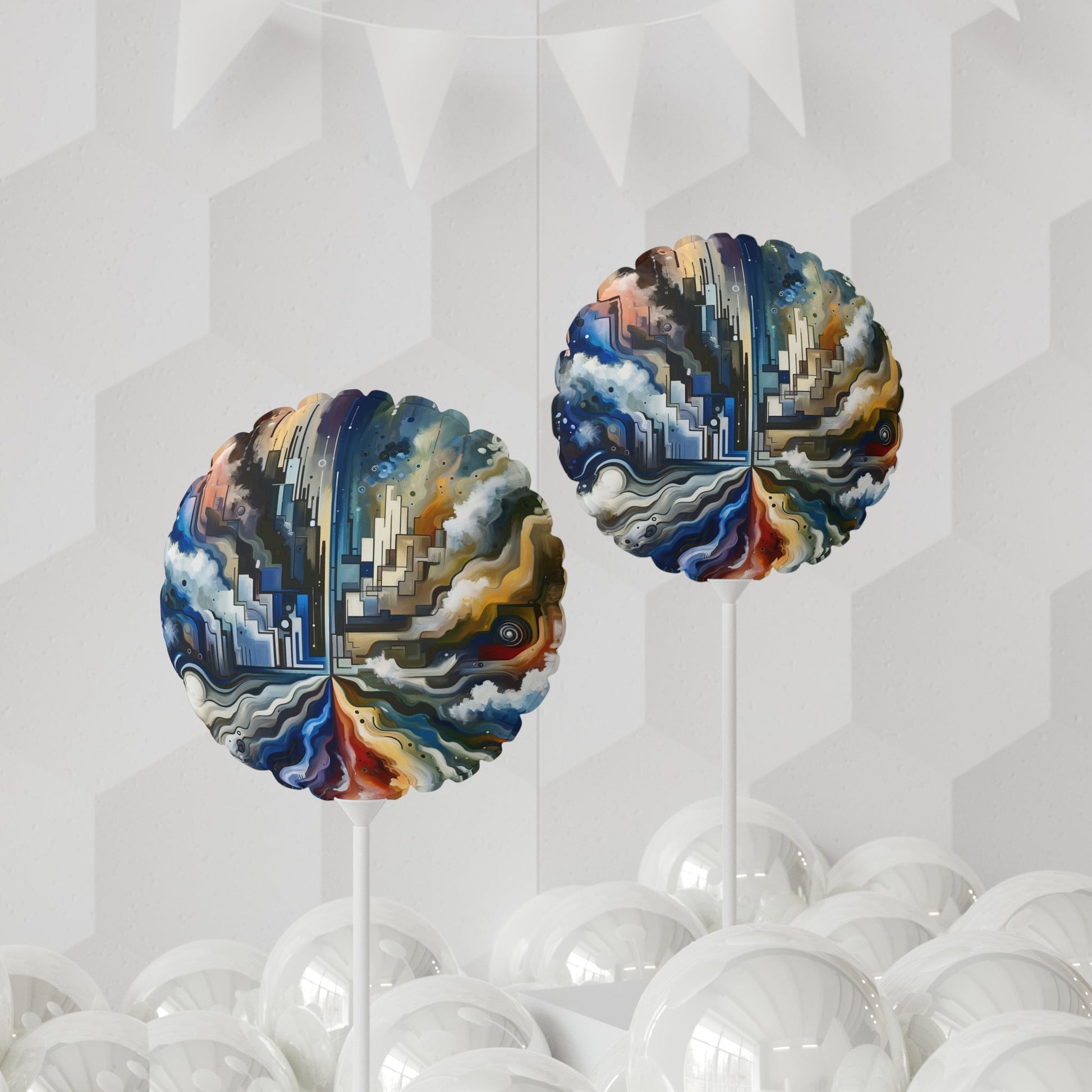 Digital Divide Navigation Balloon (Round and Heart-shaped), 11" - ATUH.ART