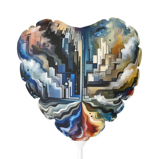 Digital Divide Navigation Balloon (Round and Heart-shaped), 11" - ATUH.ART