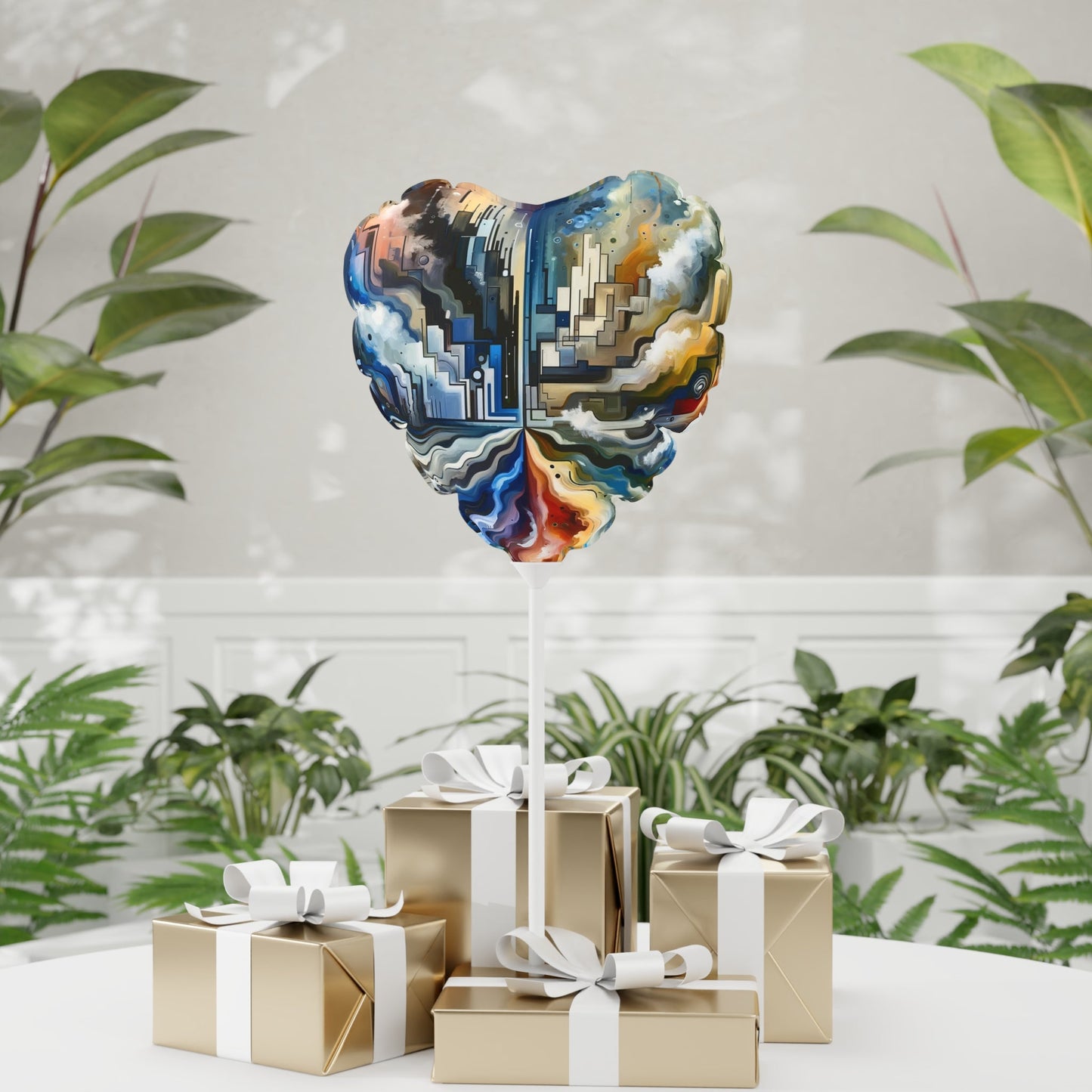 Digital Divide Navigation Balloon (Round and Heart-shaped), 11" - ATUH.ART