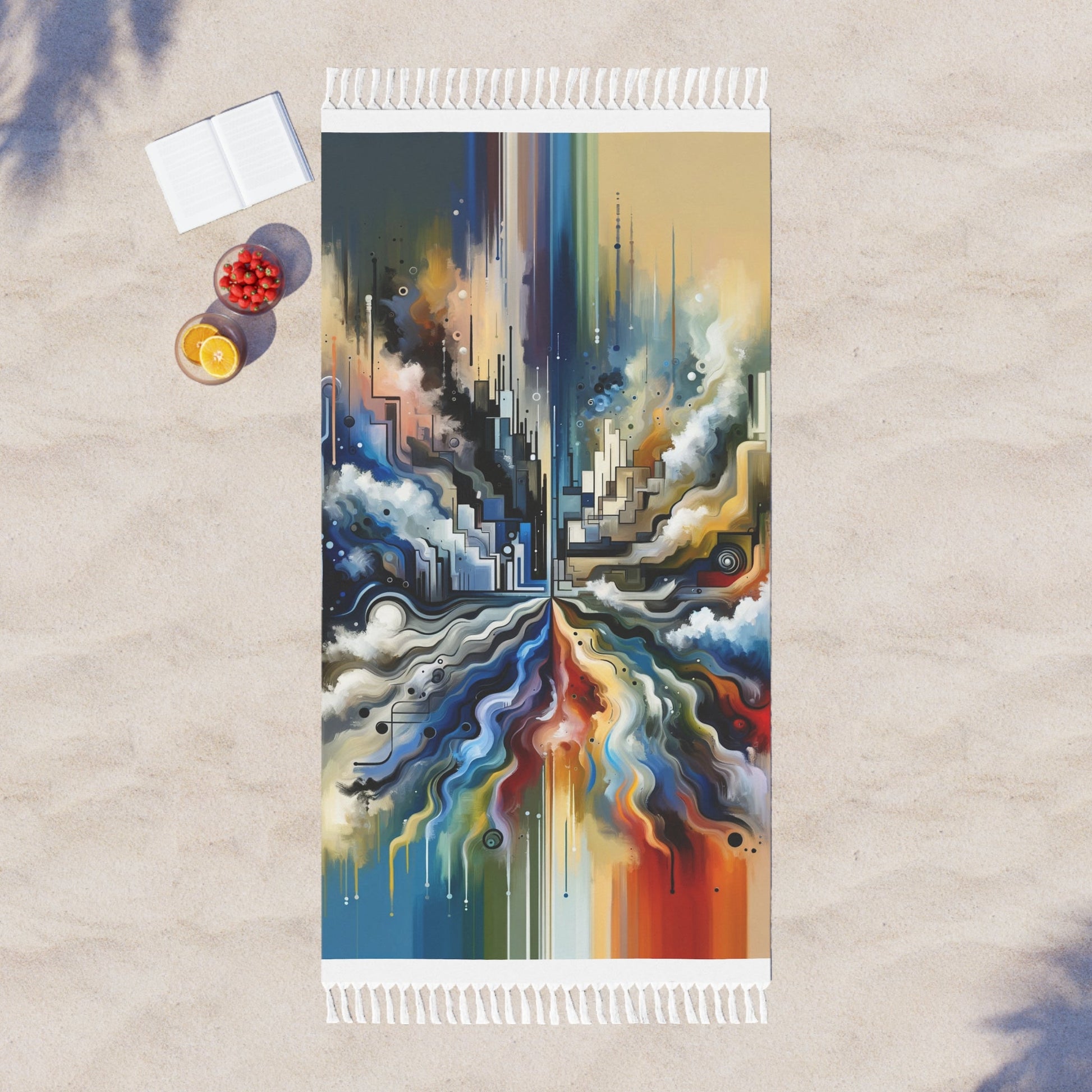 Digital Divide Navigation Boho Beach Cloth - ATUH.ART