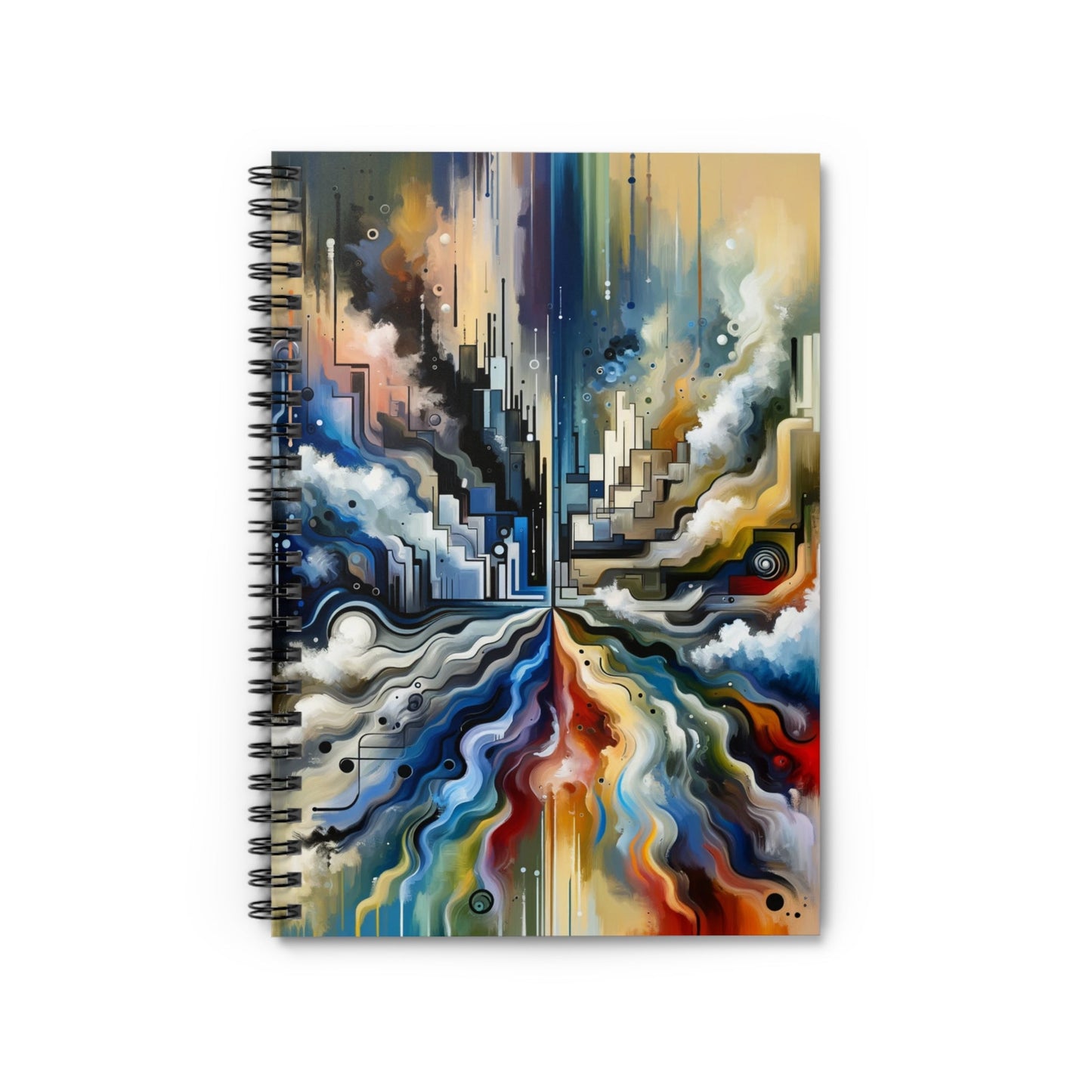 Digital Divide Navigation Spiral Notebook - Ruled Line - ATUH.ART