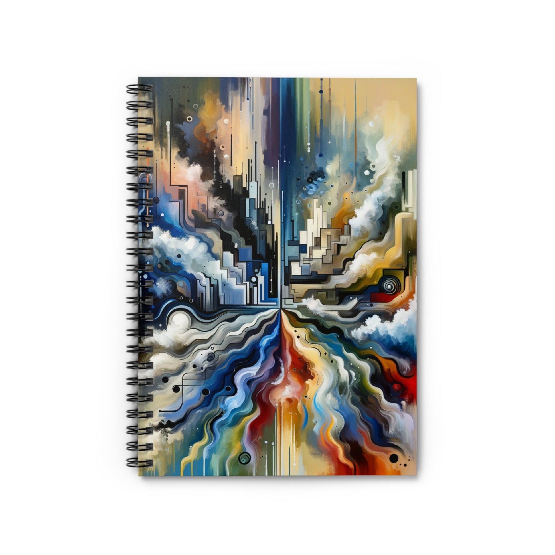 Digital Divide Navigation Spiral Notebook - Ruled Line - ATUH.ART