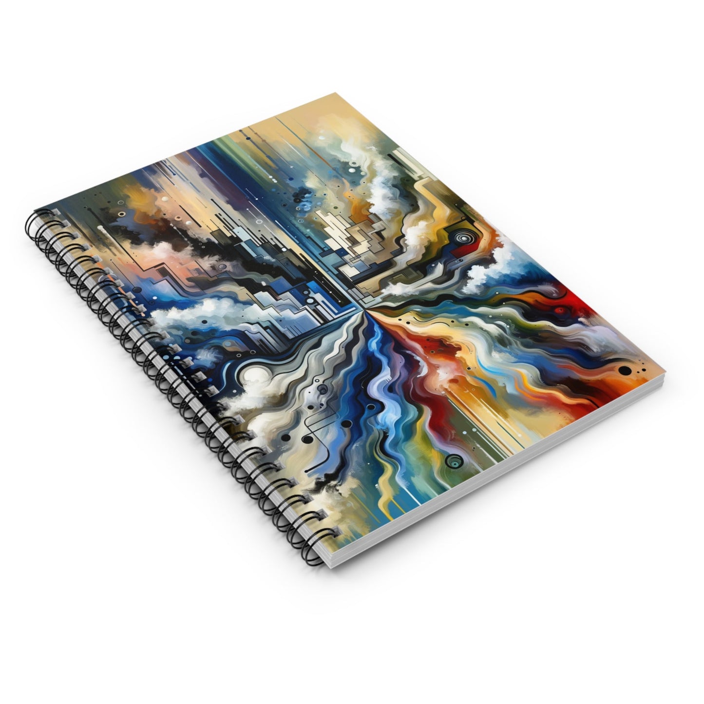 Digital Divide Navigation Spiral Notebook - Ruled Line - ATUH.ART