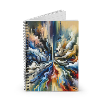 Digital Divide Navigation Spiral Notebook - Ruled Line - ATUH.ART