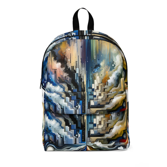 Digital Divide Navigation Unisex Classic Backpack - ATUH.ART