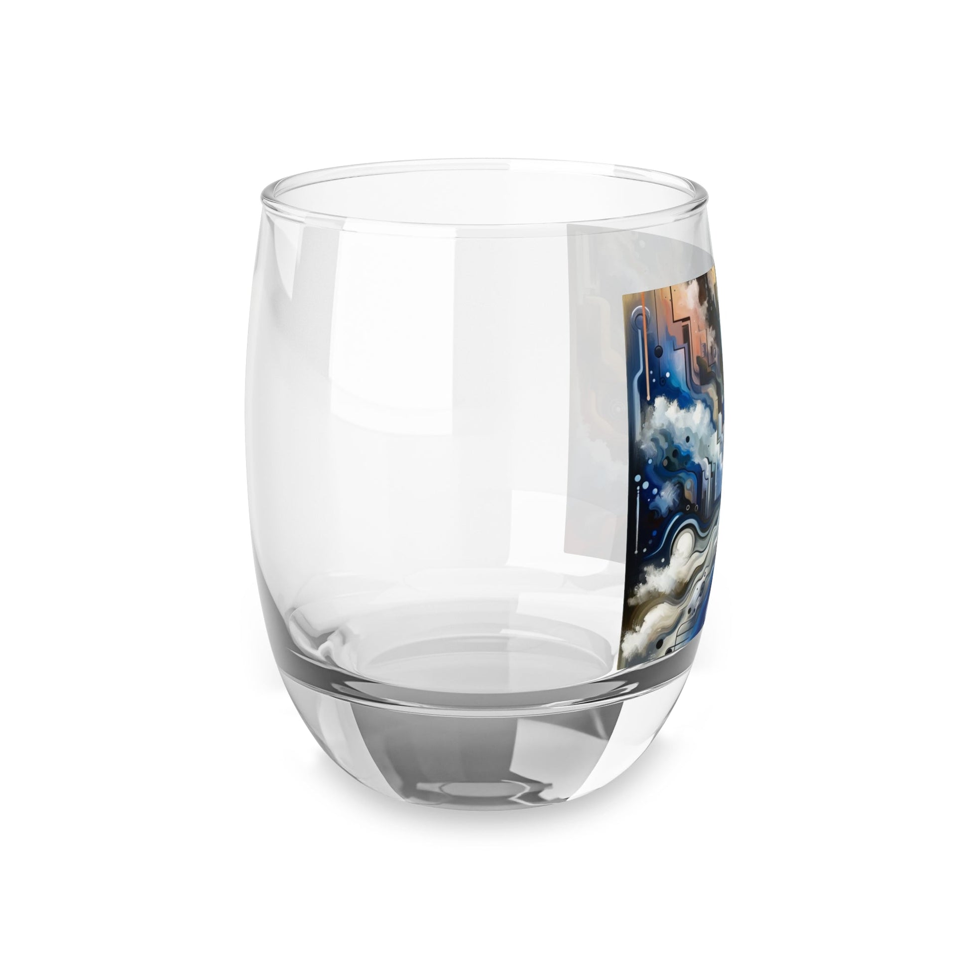 Digital Divide Navigation Whiskey Glass - ATUH.ART