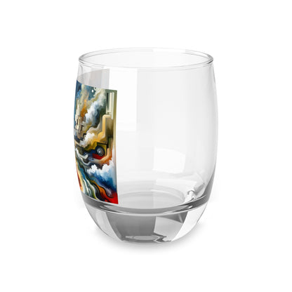 Digital Divide Navigation Whiskey Glass - ATUH.ART