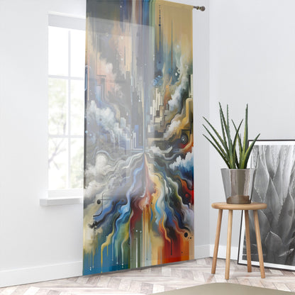 Digital Divide Navigation Window Curtain - ATUH.ART