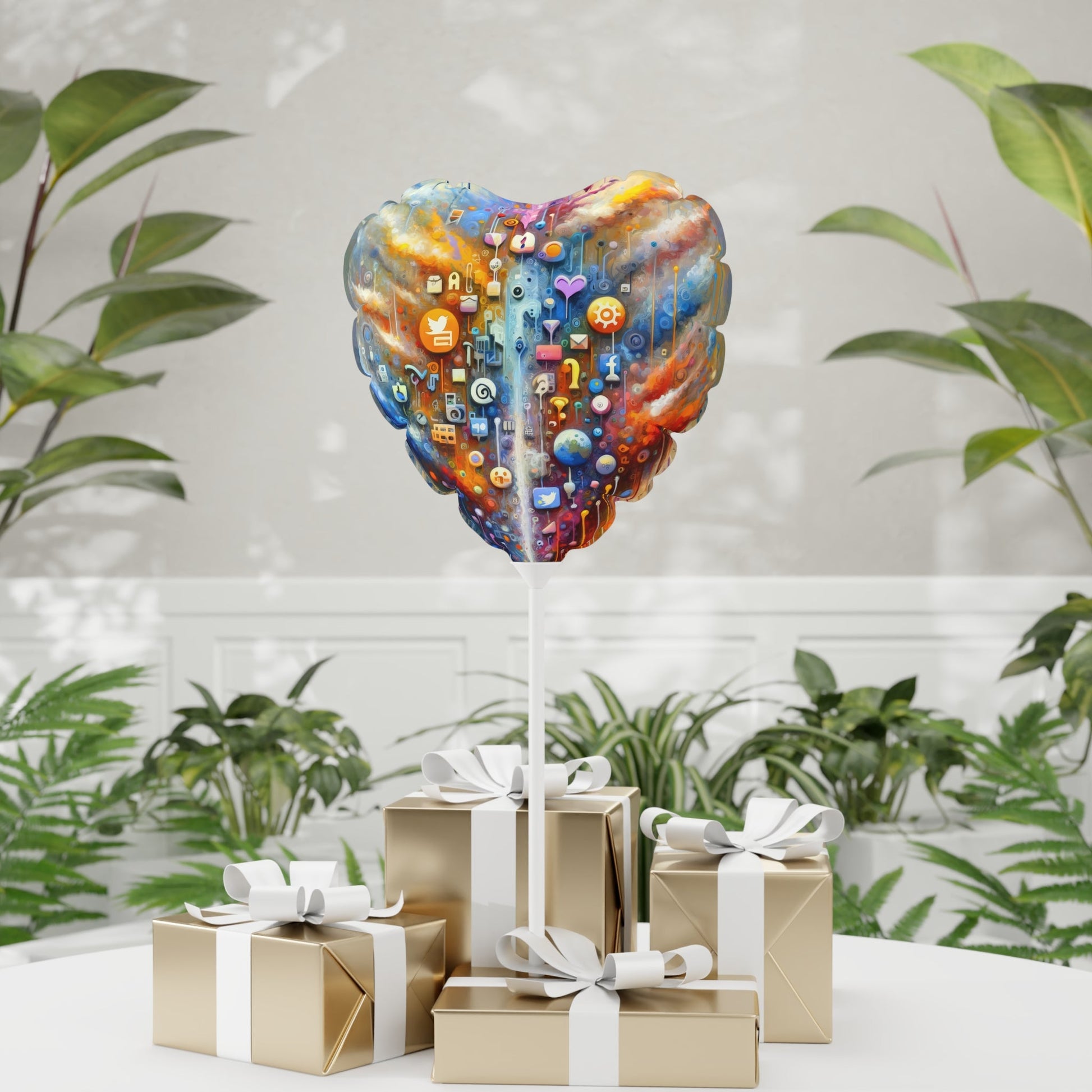 Digital Essence Revelation Balloon (Round and Heart-shaped), 11" - ATUH.ART