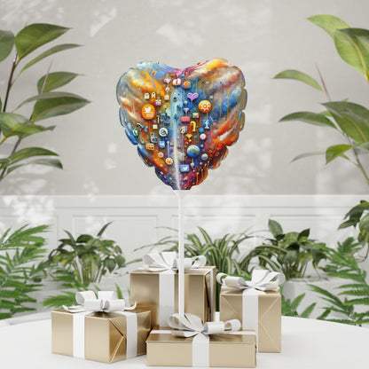 Digital Essence Revelation Balloon (Round and Heart-shaped), 11" - ATUH.ART