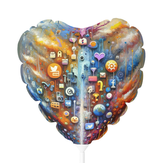 Digital Essence Revelation Balloon (Round and Heart-shaped), 11" - ATUH.ART