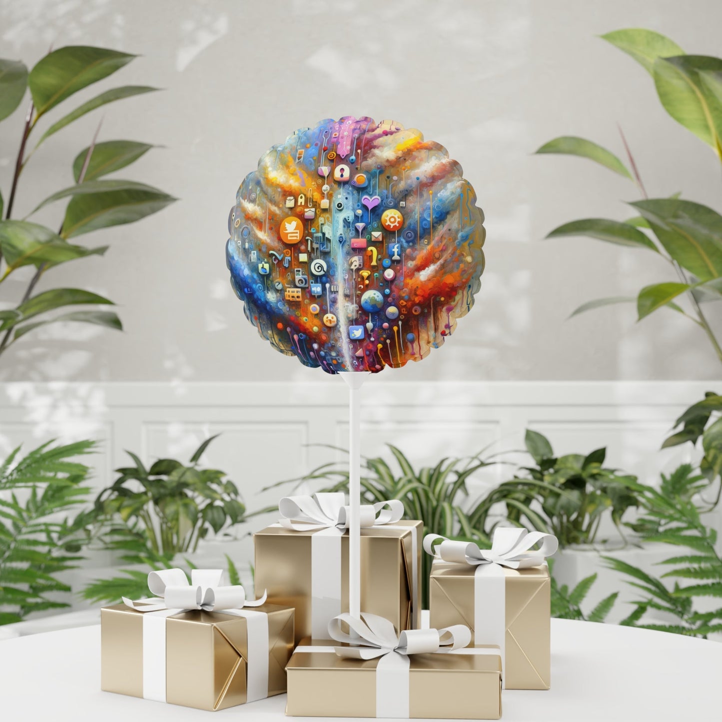 Digital Essence Revelation Balloon (Round and Heart-shaped), 11" - ATUH.ART