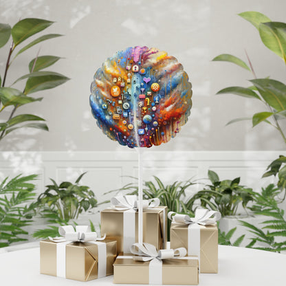 Digital Essence Revelation Balloon (Round and Heart-shaped), 11" - ATUH.ART