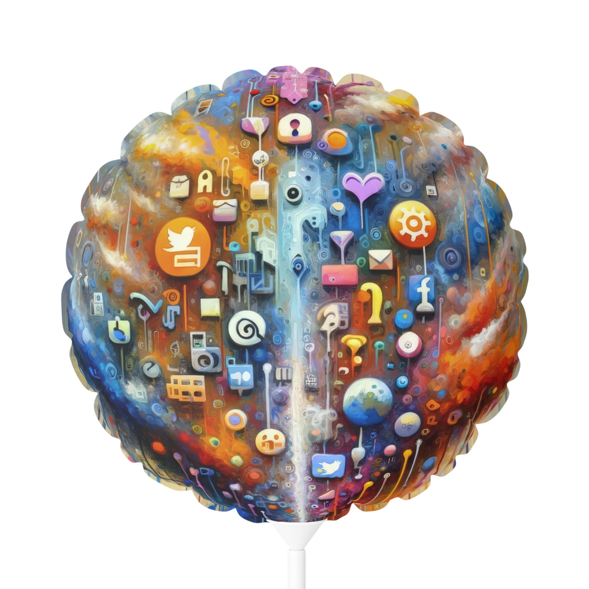 Digital Essence Revelation Balloon (Round and Heart-shaped), 11" - ATUH.ART