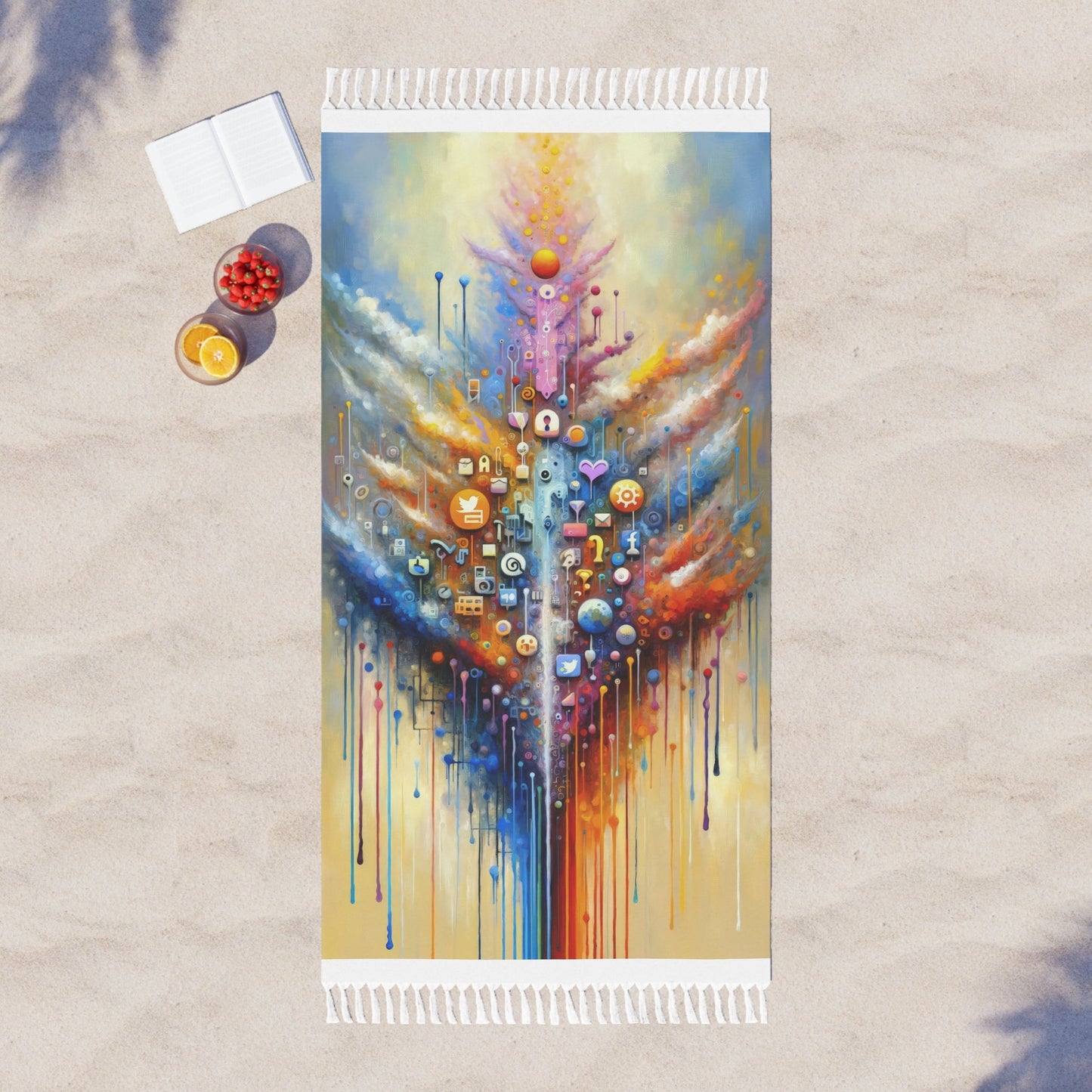Digital Essence Revelation Boho Beach Cloth - ATUH.ART