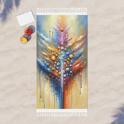 Digital Essence Revelation Boho Beach Cloth - ATUH.ART