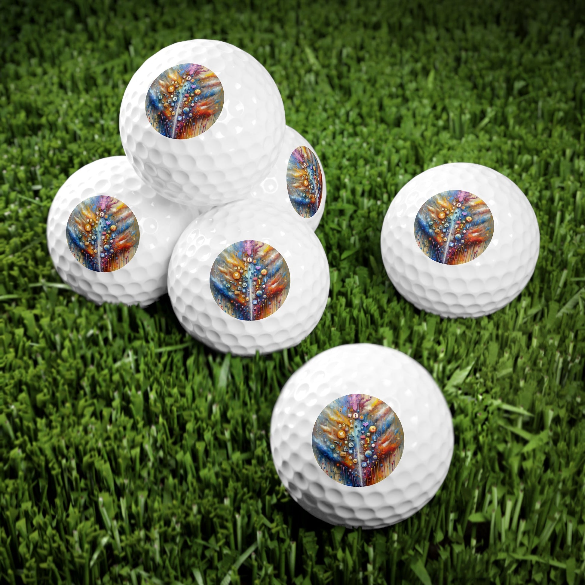 Digital Essence Revelation Golf Balls, 6pcs - ATUH.ART