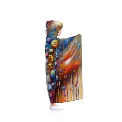 Digital Essence Revelation Hooded Blanket - ATUH.ART