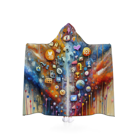 Digital Essence Revelation Hooded Blanket - ATUH.ART