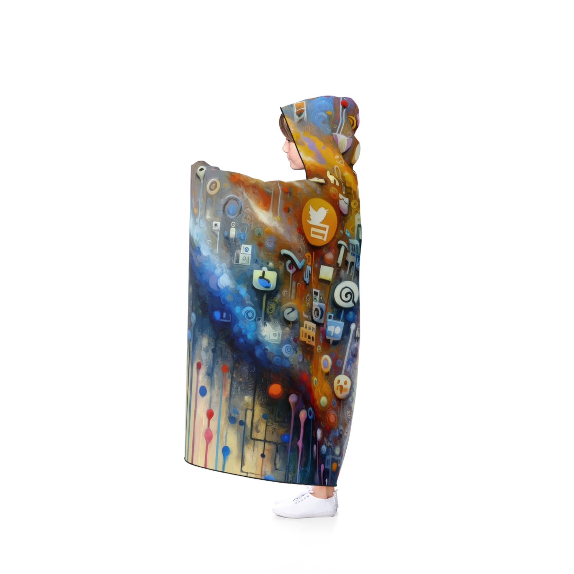 Digital Essence Revelation Hooded Blanket - ATUH.ART