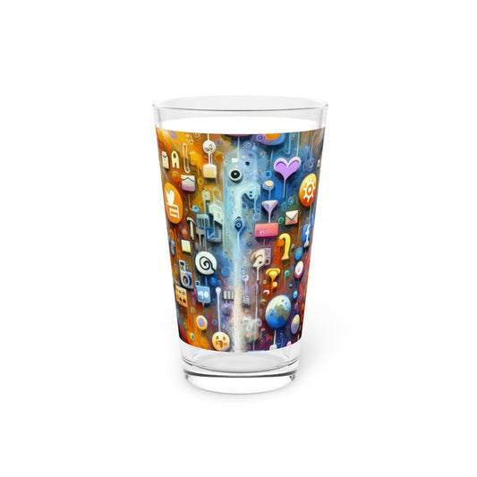 Digital Essence Revelation Pint Glass, 16oz - ATUH.ART