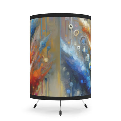 Digital Essence Revelation Tripod Lamp with High-Res Printed Shade, US\CA plug - ATUH.ART