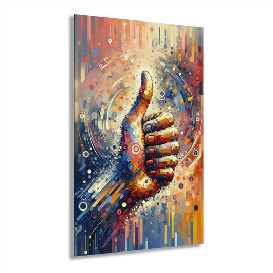 Digital Gratitude Nod Acrylic Prints (French Cleat Hanging) - ATUH.ART