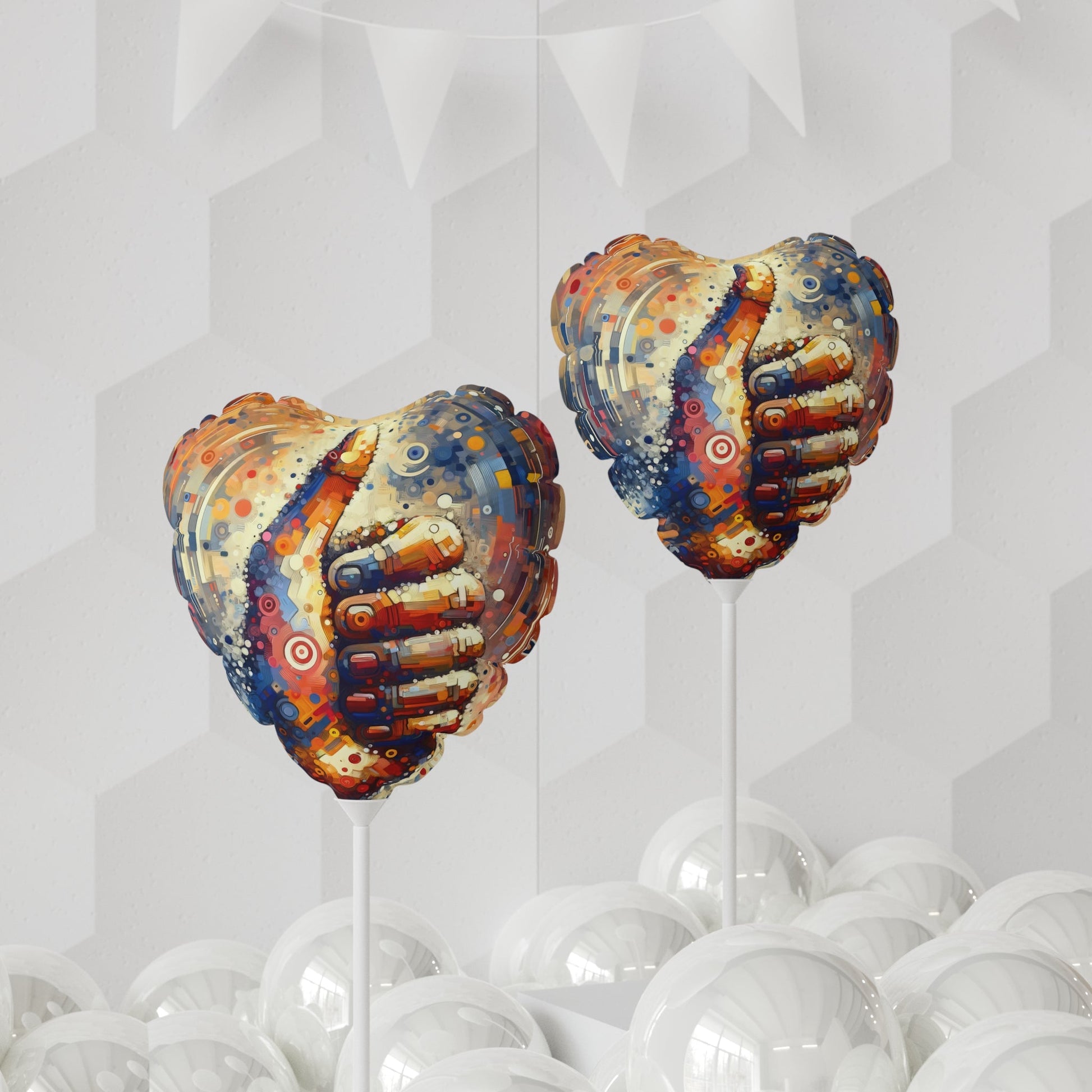 Digital Gratitude Nod Balloon (Round and Heart-shaped), 11" - ATUH.ART