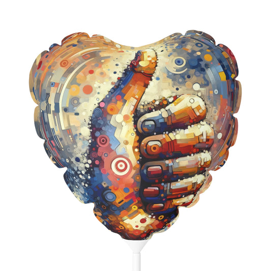 Digital Gratitude Nod Balloon (Round and Heart-shaped), 11" - ATUH.ART