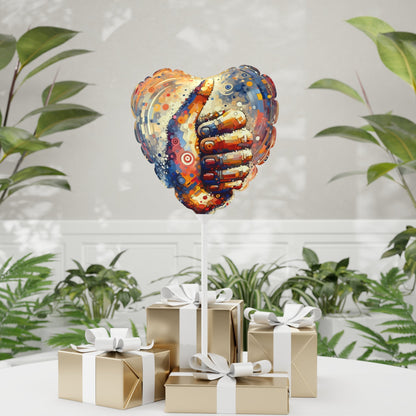 Digital Gratitude Nod Balloon (Round and Heart-shaped), 11" - ATUH.ART