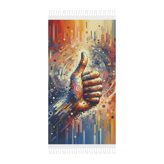 Digital Gratitude Nod Boho Beach Cloth - ATUH.ART