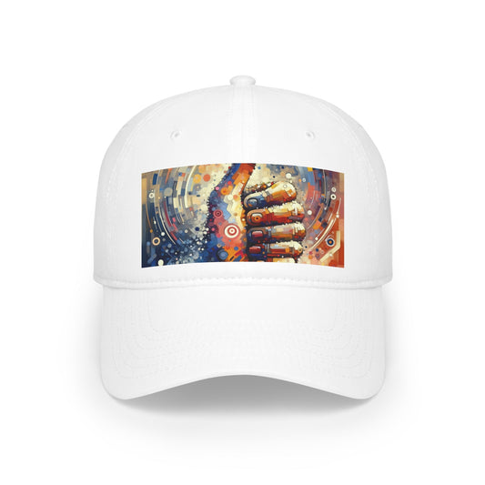 Digital Gratitude Nod Low Profile Baseball Cap - ATUH.ART