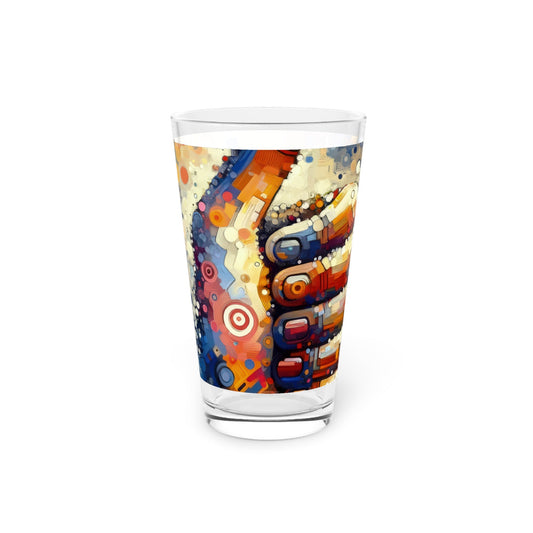 Digital Gratitude Nod Pint Glass, 16oz - ATUH.ART