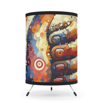 Digital Gratitude Nod Tripod Lamp with High-Res Printed Shade, US\CA plug - ATUH.ART