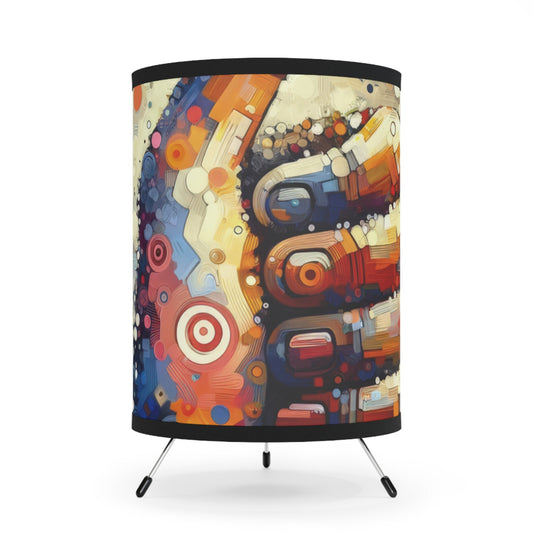 Digital Gratitude Nod Tripod Lamp with High-Res Printed Shade, US\CA plug - ATUH.ART