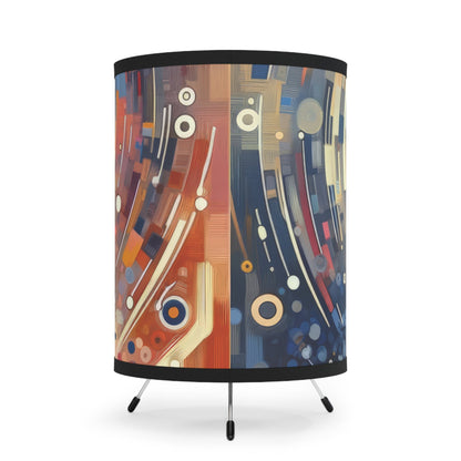 Digital Gratitude Nod Tripod Lamp with High-Res Printed Shade, US\CA plug - ATUH.ART